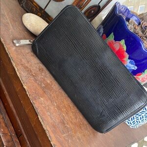 Black LV Epi  Wallet
